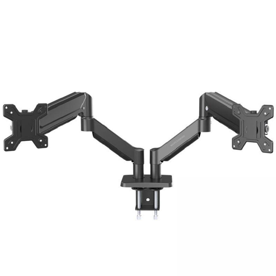 Soporte de Mesa para 2 Monitores Mars Gaming MARM-PRO2/ Giratorio/ Inclinable/ Rotatorio/ hasta 10kg