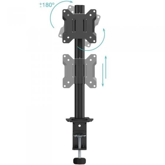 Soporte de Mesa para Monitor TooQ DB1130TN-B/ Giratorio/ Inclinable/ hasta 10kg