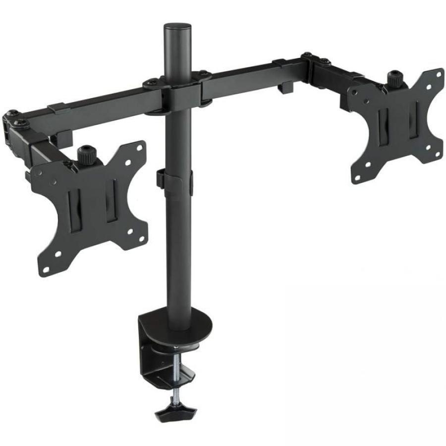 Soporte de Mesa para 2 Monitores TooQ DB1232TN-B/ Giratorio/ Inclinable/ hasta 8kg