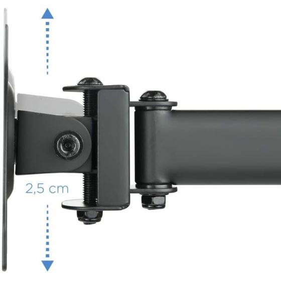 Soporte de Mesa para 3 Monitores TooQ DB1327TN-B/ Giratorio/ Inclinable/ hasta 8kg