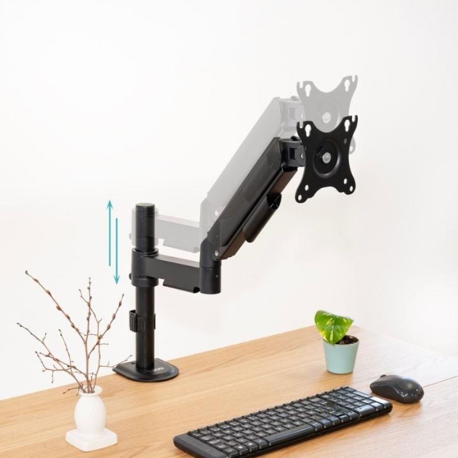 Soporte de Mesa para Monitor TooQ DB1532TNR-B/ Giratorio/ Inclinable/ hasta 9kg