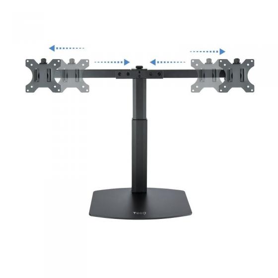 Soporte de Sobremesa para 2 Monitores TooQ DB1727TN-B/ Giratorio/ Inclinable/ hasta 6kg