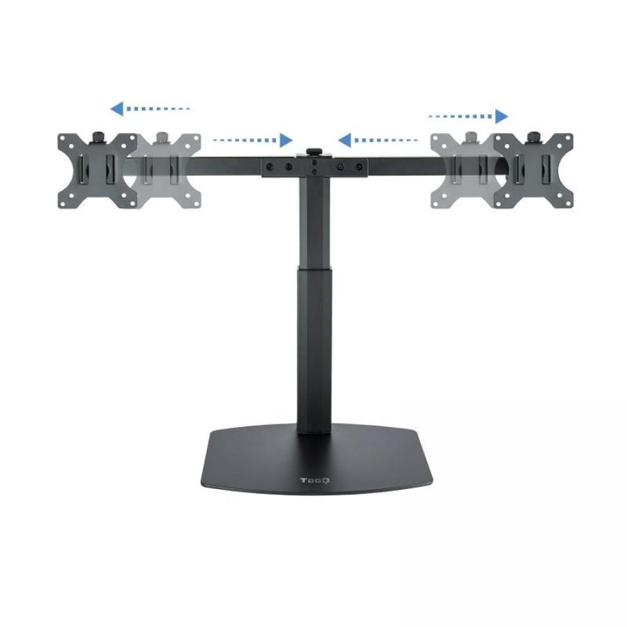 Soporte de Sobremesa para 2 Monitores TooQ DB1727TN-B/ Giratorio/ Inclinable/ hasta 6kg