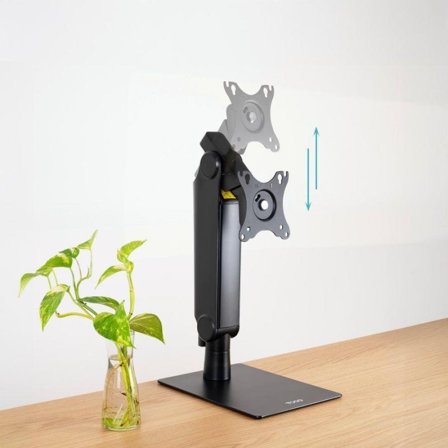 Soporte de Sobremesa para Monitor TooQ DB1741TN-B/ Giratorio/ Inclinable/ hasta 8kg