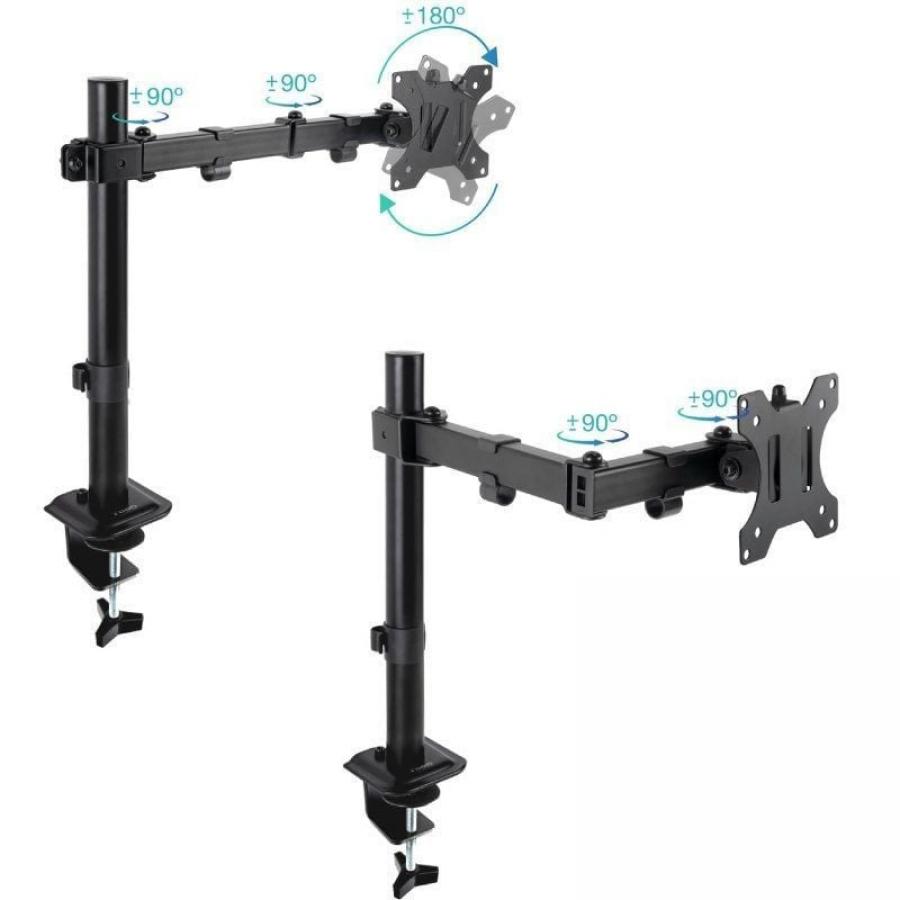 Soporte de Mesa para Monitor TooQ DB1801TN-B/ Giratorio/ Inclinable/ hasta 8kg