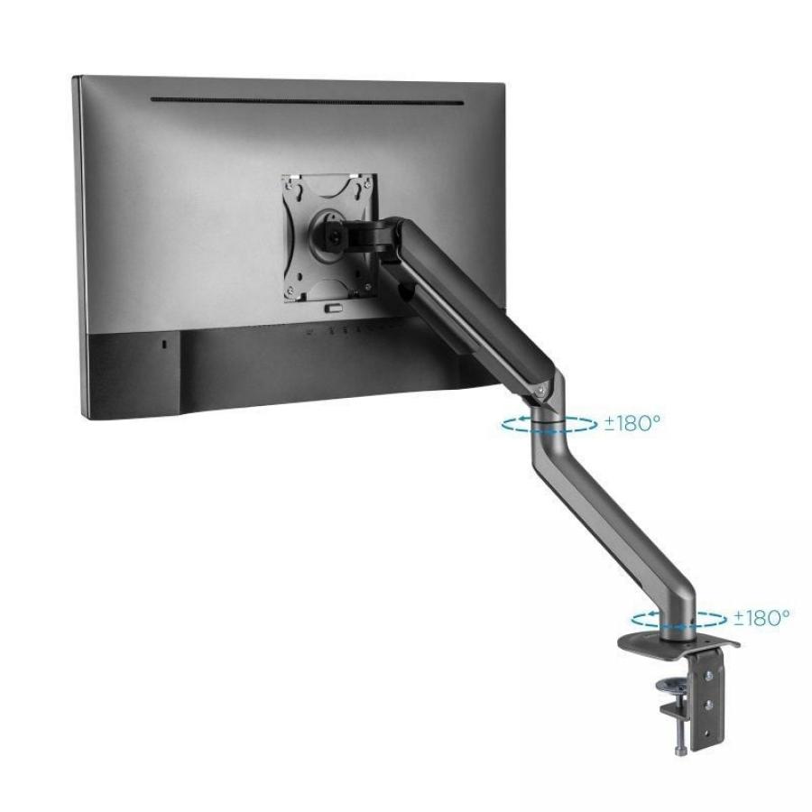 Soporte de Mesa para Monitor TooQ DB4032TNR-G/ Giratorio/ Inclinable/ hasta 9kg
