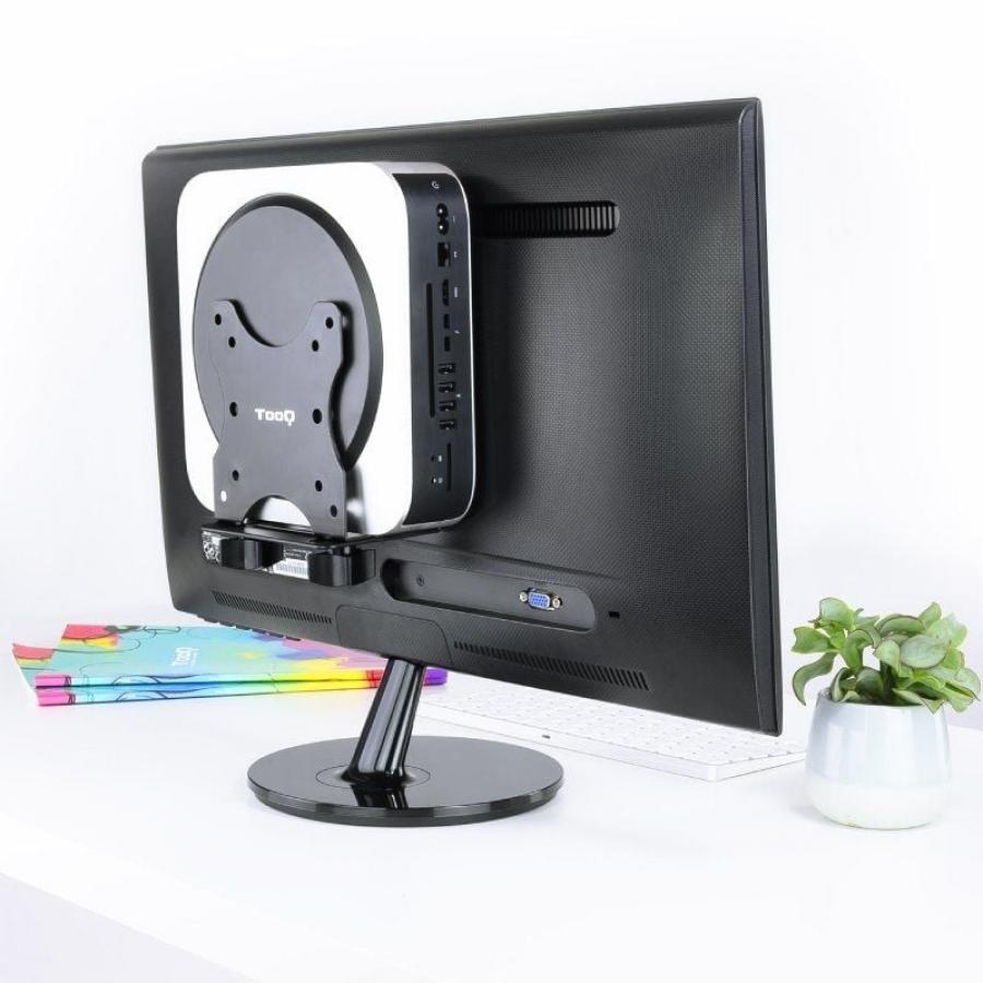 Soporte para miniPC VESA 100x100 TooQ TCCH0001-B/ hasta 5kg