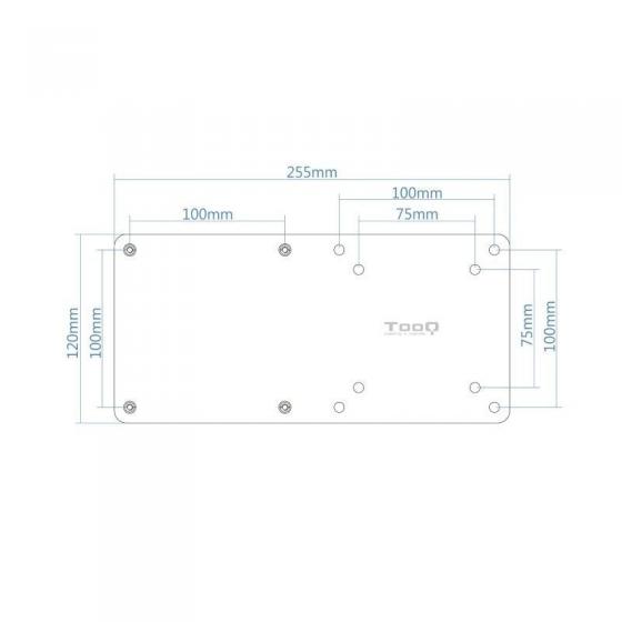 Soporte para miniPC VESA 100x100 TooQ TCCH0007-B/ hasta 3kg