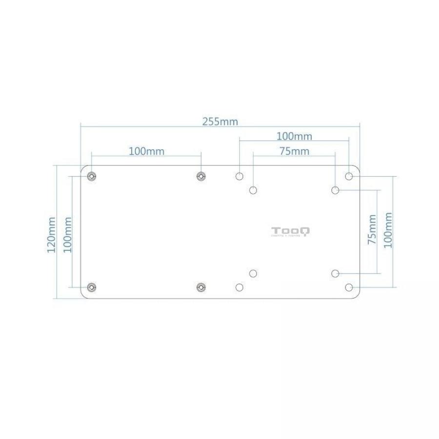 Soporte para miniPC VESA 100x100 TooQ TCCH0007-B/ hasta 3kg