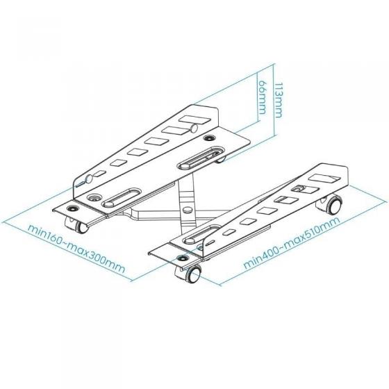 Soporte para PC TooQ UMCS0024-B/ hasta 25kg