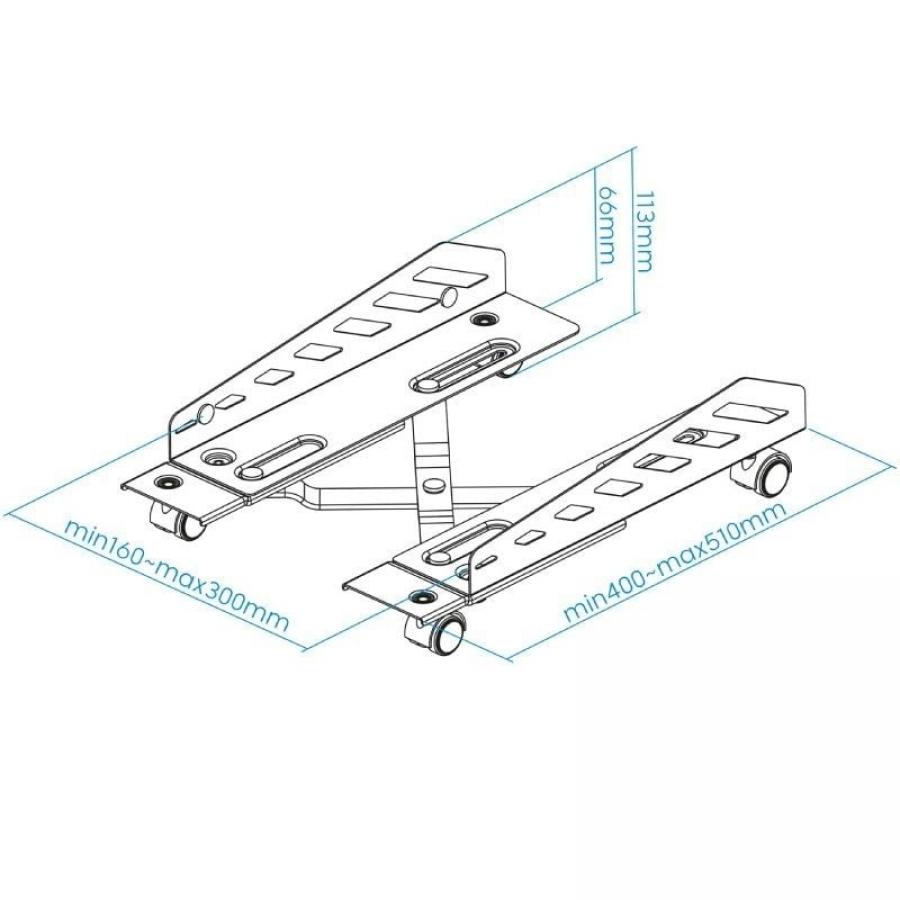 Soporte para PC TooQ UMCS0024-B/ hasta 25kg
