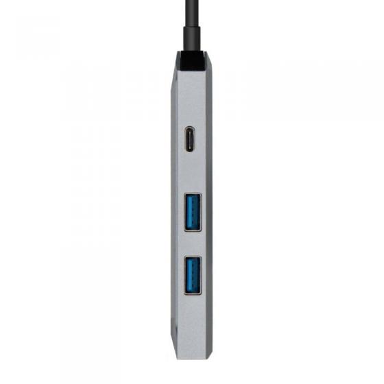 Docking USB Tipo-C Aisens ASUC-4P002-GR/ 1xHDMI 4K/ 2xUSB/ 1xUSB Tipo-C PD/ Gris
