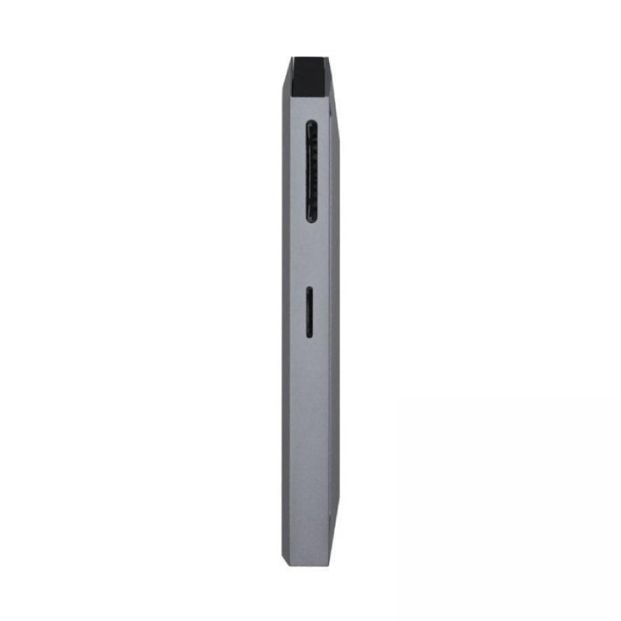 Docking USB Tipo-C Aisens ASUC-8P004-GR/ 1xHDMI 4K/ 3xUSB/ 1xRJ45/ 1xLector Tarjetas / 1xUSB Tipo-C PD/ Gris
