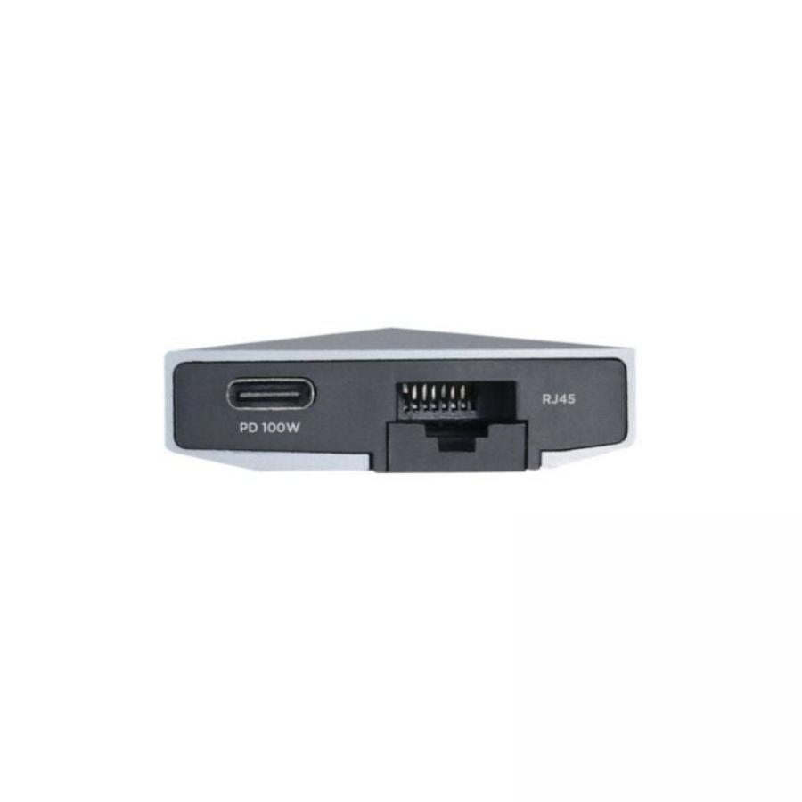 Docking USB Tipo-C Aisens ASUC-8P004-GR/ 1xHDMI 4K/ 3xUSB/ 1xRJ45/ 1xLector Tarjetas / 1xUSB Tipo-C PD/ Gris