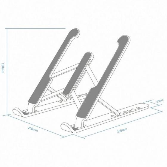 Soporte Aisens LPS1M-101 para Portátil/ Tablet hasta 15'