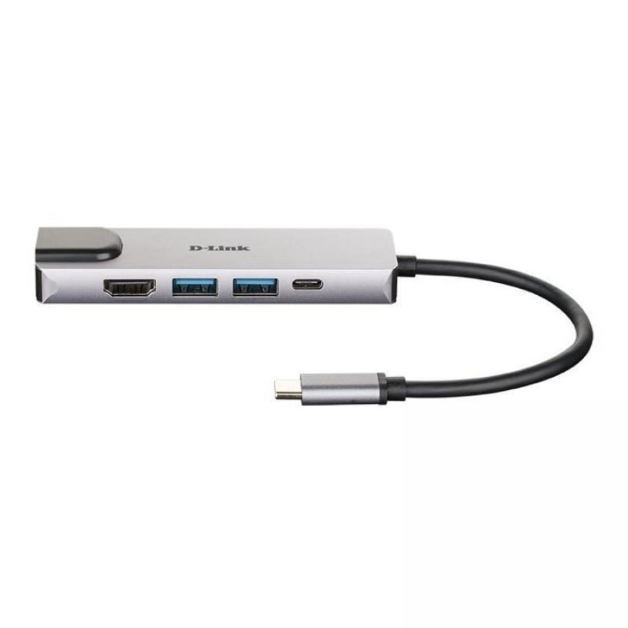 Docking USB Tipo-C D-Link DUB-M520/ 2xUSB/ 1xUSB Tipo-C/ 1xHDMI 4K/ 1xRJ45/ 1xThunderbolt/ Gris