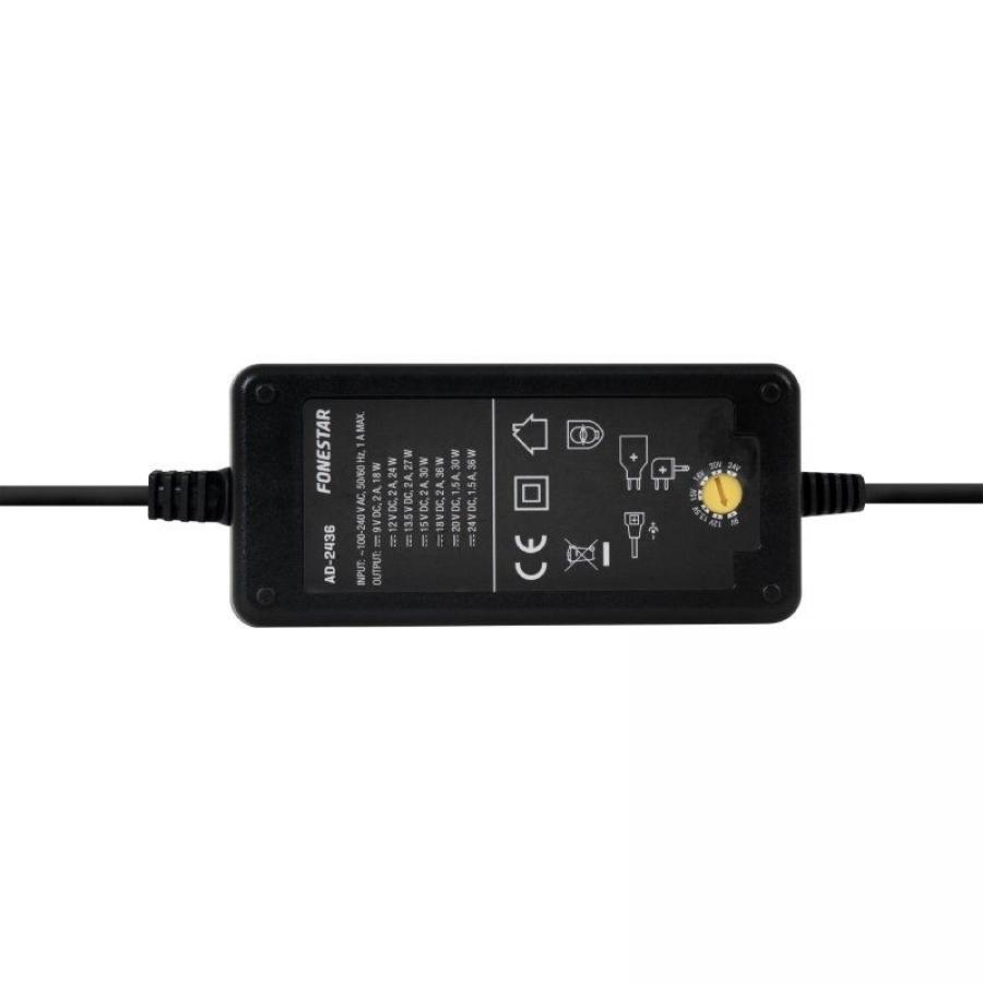 Cargador de Portátil Fonestar AD-2436/ 36W/ Manual/ 7 Conectores/ Voltaje 100-240V