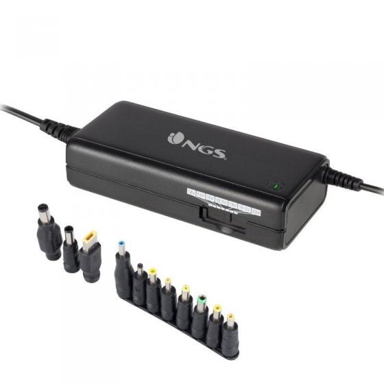 Cargador de Portátil NGS BAN 90W Manual 11 Conectores Voltaje 12-20V