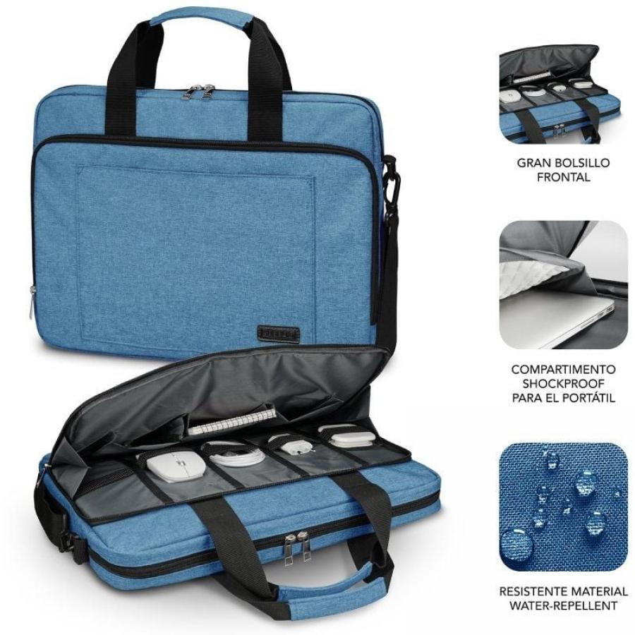Mochila Subblim Air Padding Laptop Bag para Portátiles hasta 15.6'/ Azul