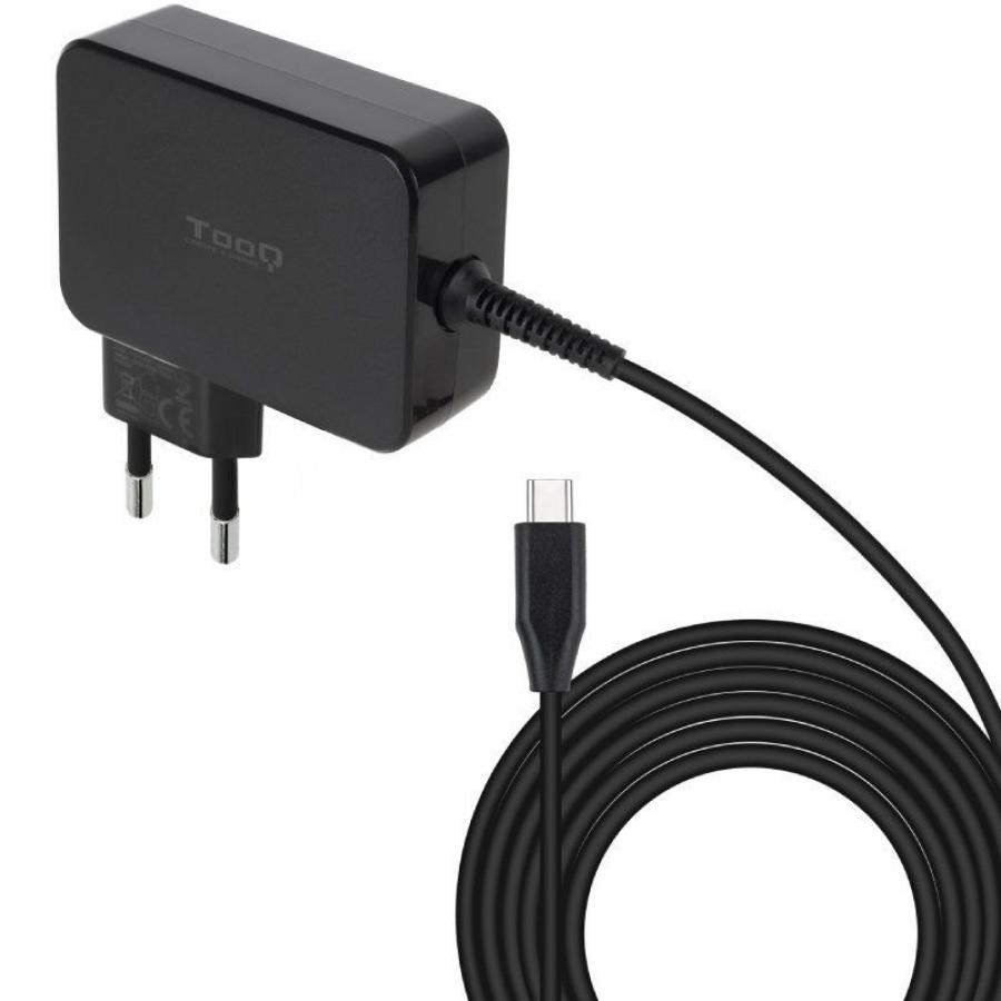 Cargador de Portátil GaN TooQ TQLC-USBCGAN100PD USB Tipo-C/ 100W/ Automático/ Voltaje 5-20V
