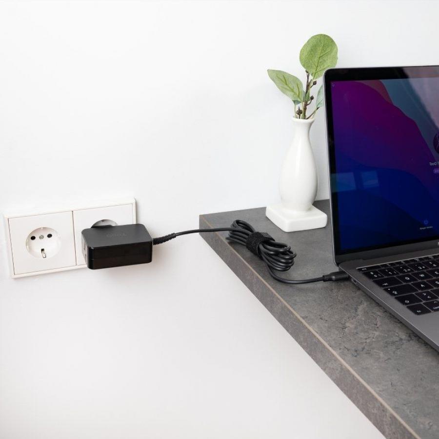 Cargador de Portátil GaN TooQ TQLC-USBCGAN65PD USB Tipo-C/ 65W/ Automático/ Voltaje 5-20V