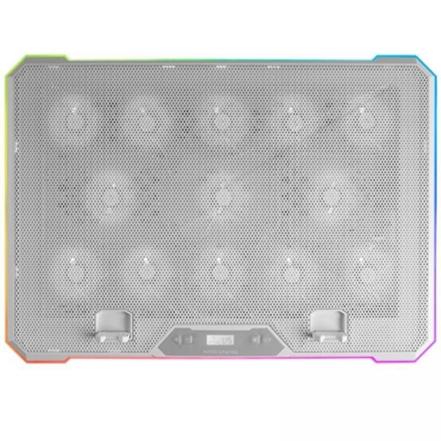 Soporte Refrigerante Mars Gaming MNBC13 para Portátiles hasta 17'/ Iluminación LED