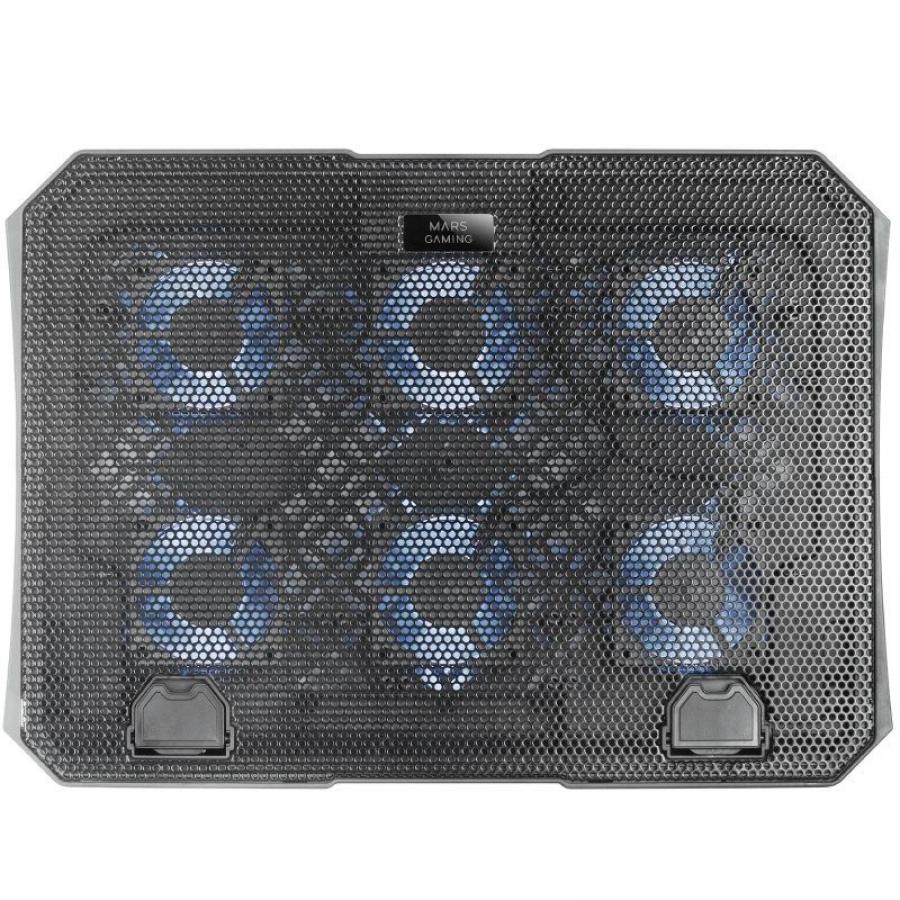 Soporte Refrigerante Mars Gaming MNBC23 para Portátiles hasta 16'/ Iluminación LED