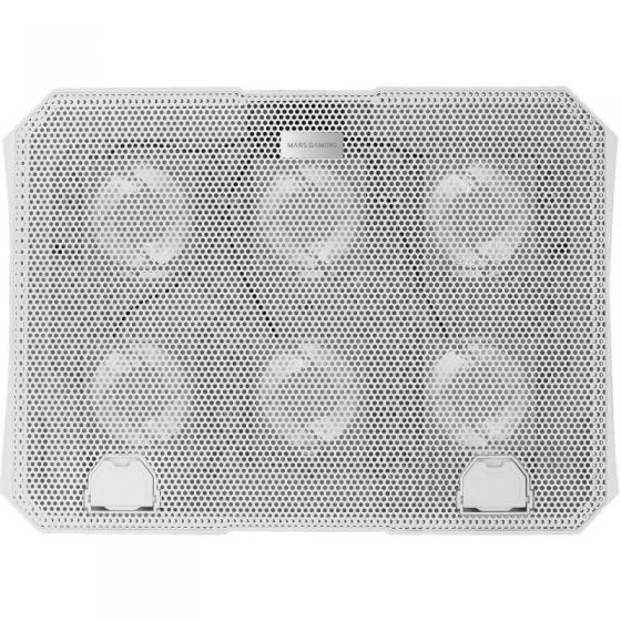 Soporte Refrigerante Mars Gaming MNBC23 para Portátiles hasta 16'/ Iluminación LED