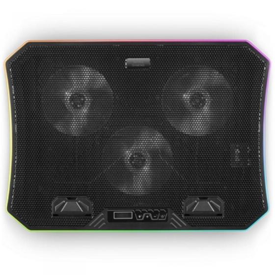 Soporte Refrigerante Mars Gaming MNBC6 para Portátiles hasta 19'/ Iluminación LED