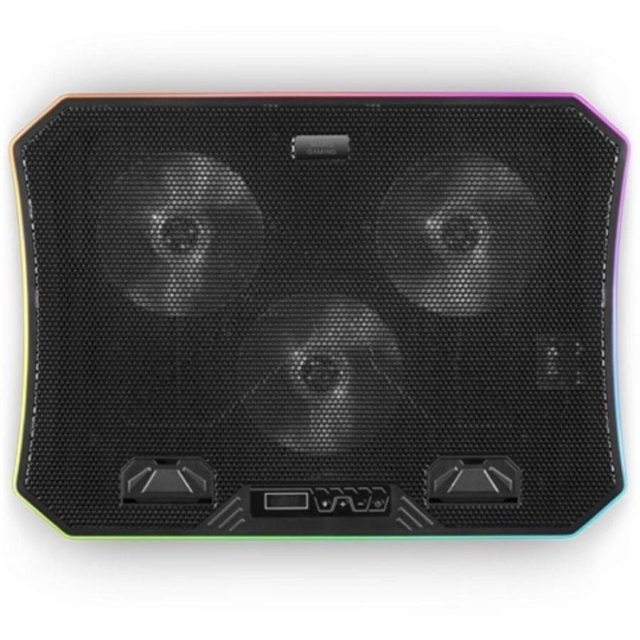 Soporte Refrigerante Mars Gaming MNBC6 para Portátiles hasta 19'/ Iluminación LED