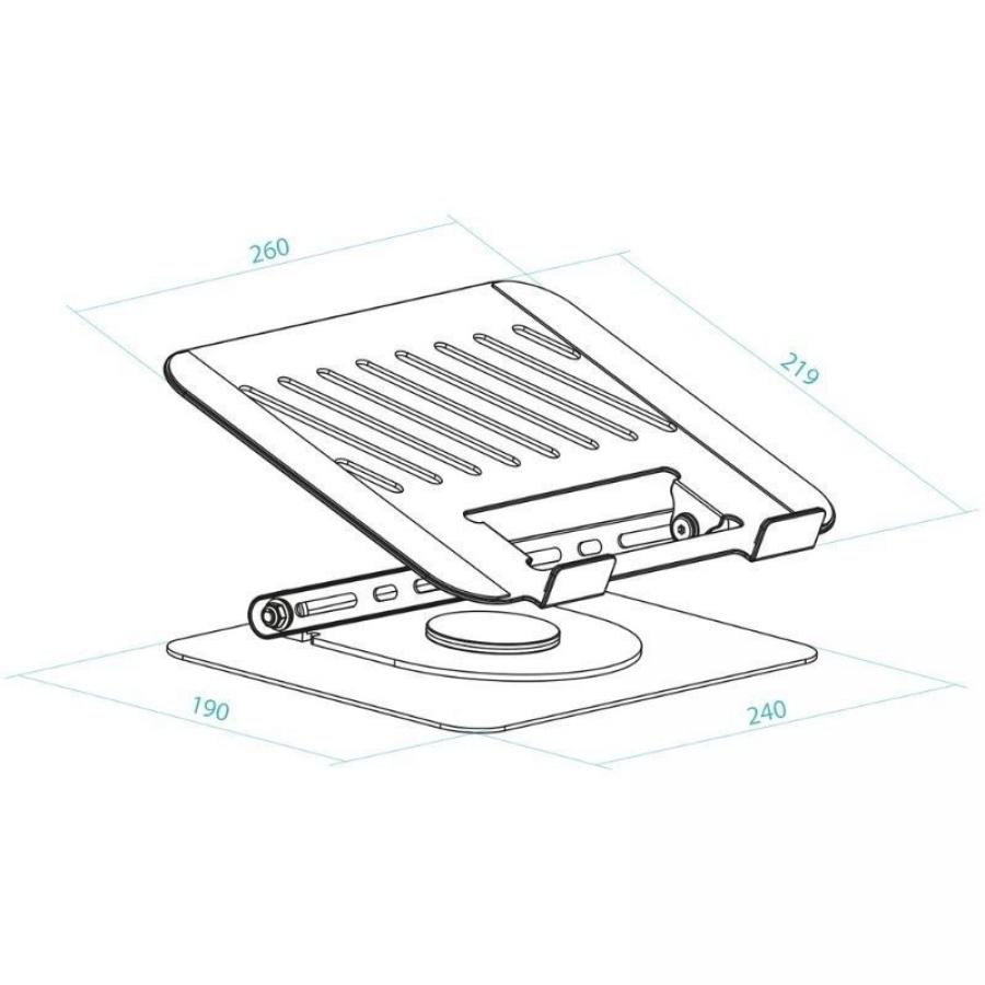Soporte TooQ PH-DAFNE-S para Portátil/ Tablet hasta 17'