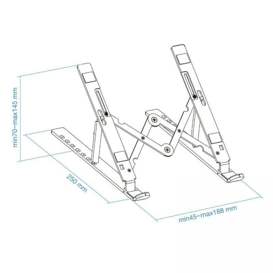 Soporte TooQ TQLRS0033-AL para Portátiles hasta 15'