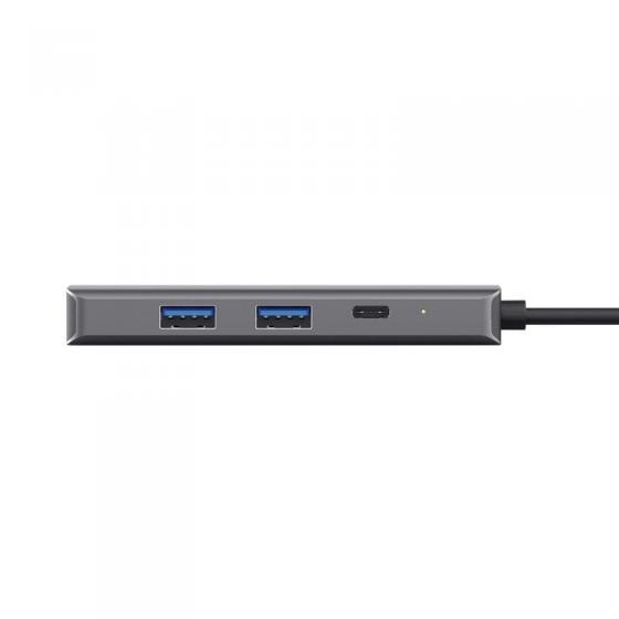 Docking USB Tipo-C Trust Dalyx/ 2xUSB/ 2xUSB Tipo-C/ 1xHDMI 4K/ 1xRJ45/ Gris