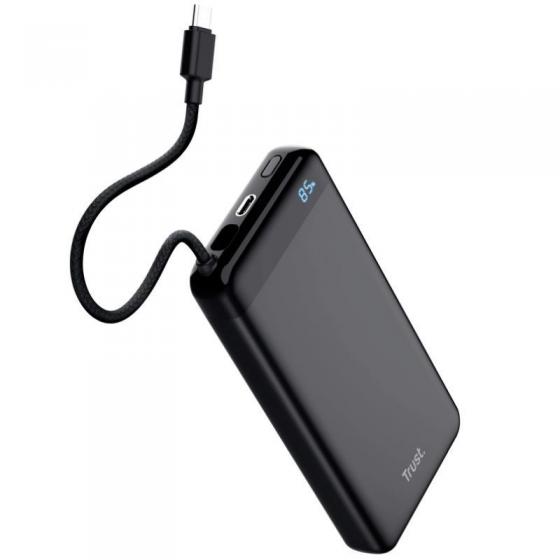 Batería Externa/Powerbank Trust Fiera 20000mAh/ 20W/ Incluye Cable USB Tipo-C