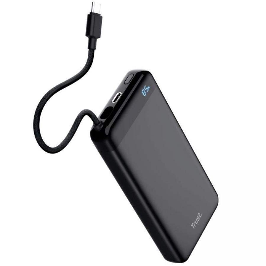 Batería Externa/Powerbank Trust Fiera 20000mAh/ 20W/ Incluye Cable USB Tipo-C