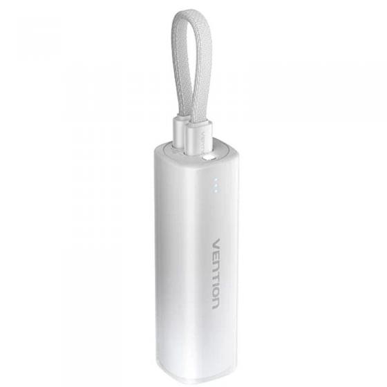 Powerbank 5000mAh Vention FHWM0/ 20W/ Gris/ Incluye Cable USB Tipo-C y Lightning