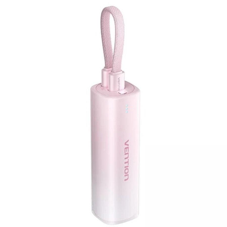 Powerbank 5000mAh Vention FHWR0/ 20W/ Rosa