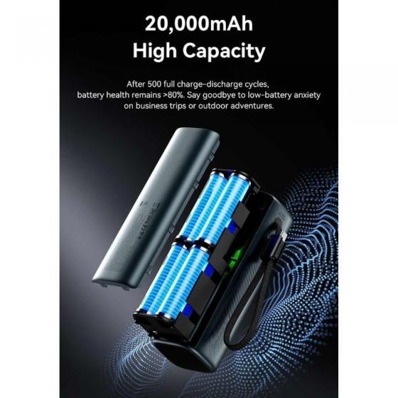 Powerbank 20000mAh Vention FKFH0/ 165W/ Gris/ Incluye Cable USB Tipo-C
