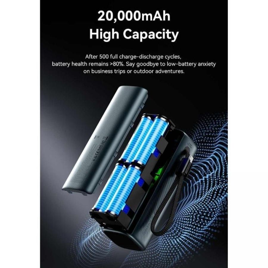 Powerbank 20000mAh Vention FKFH0/ 165W/ Gris/ Incluye Cable USB Tipo-C