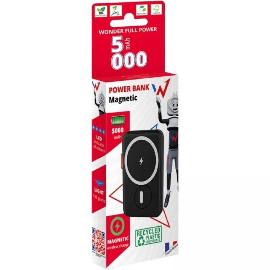 Powerbank 5000mAh Wonder WX5MAG/ 20W/ Negra