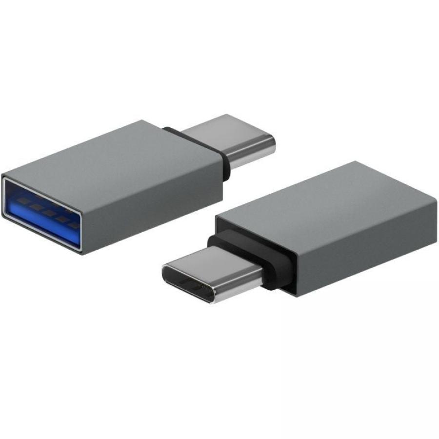 Adaptador USB 3.2 Aisens A108-0718/ USB Hembra - USB Tipo-C Macho/ Gris