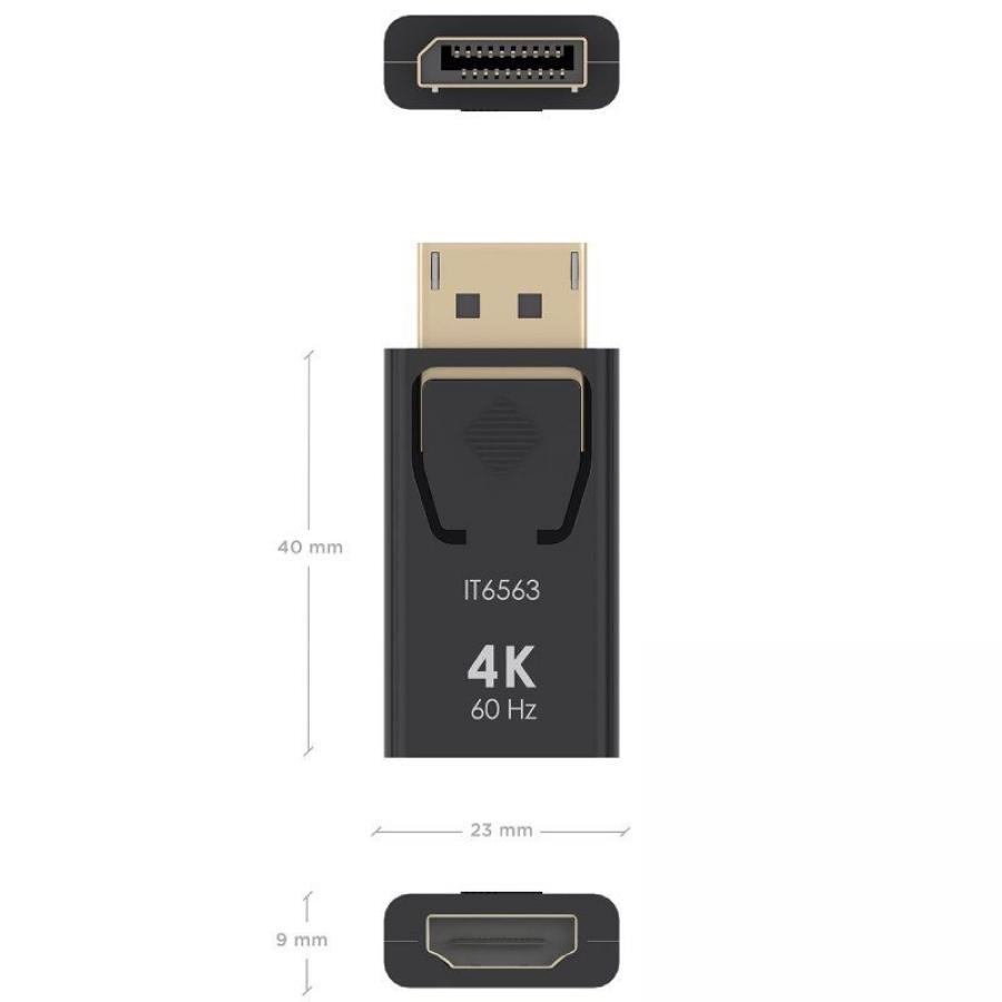 Adaptador HDMI 4K Aisens A125-0908/ DisplayPort Macho - HDMI Hembra