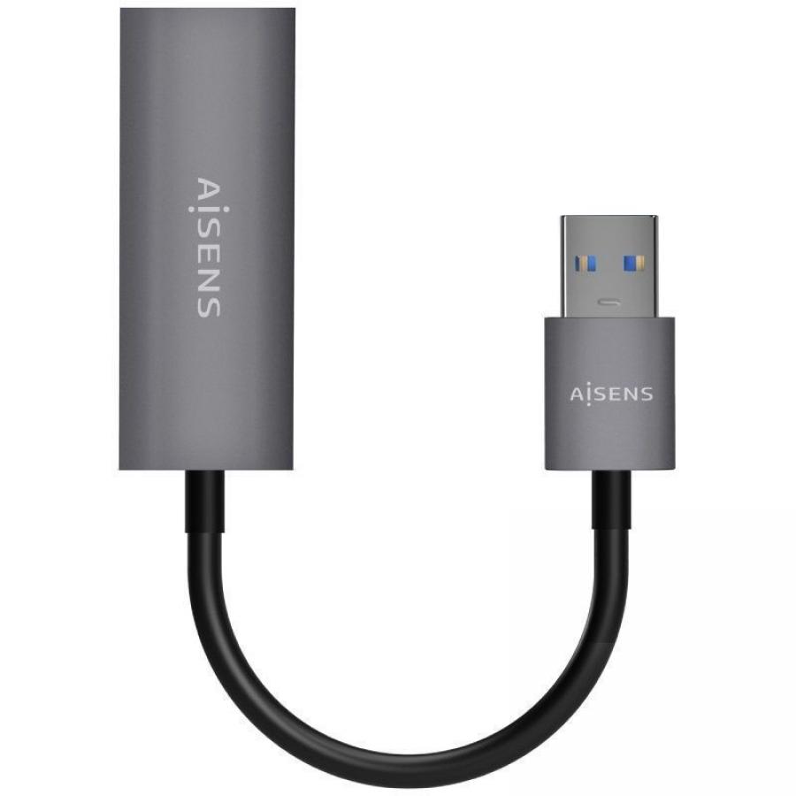 Adaptador USB 3.0 - RJ45 Aisens A106-0708/ 1000Mbps