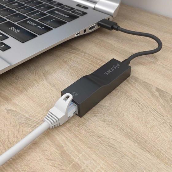 Adaptador USB 3.0 - RJ45 Aisens A106-0766/ 1000Mbps