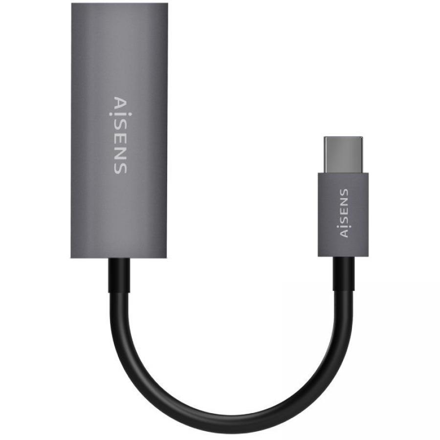 Adaptador USB Tipo-C - RJ45 Aisens A109-0709/ 1000Mbps
