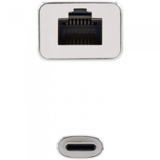 Adaptador USB Tipo-C - RJ45 Nanocable 10.03.0402/ 1000Mbps