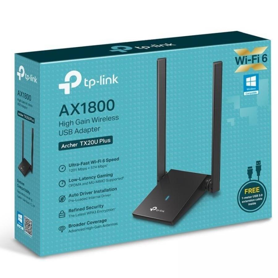 Adaptador USB - WiFi TP-Link Archer TX20U Plus/ 1800Mbps