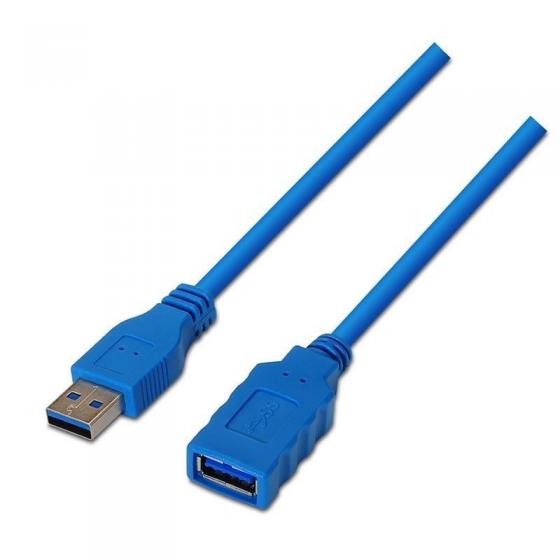 Cable Alargador USB 3.0 Aisens A105-0046 USB Macho - USB Hembra 2m Azul