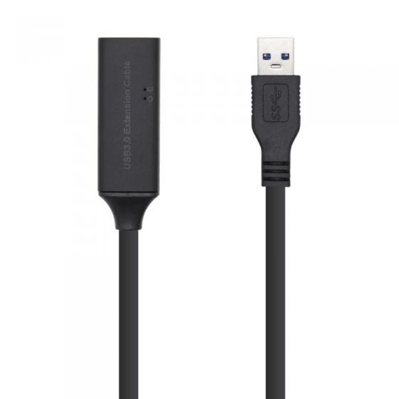 Cable Alargador USB 3.0 Aisens A105-0409 USB Macho - USB Hembra 15m Negro