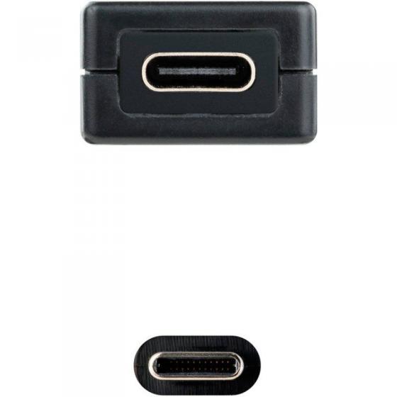 Cable Alargador USB Tipo-C 3.2 con Amplificador Nanocable 10.01.1311/ USB Tipo-C Macho - USB Tipo-C Hembra/ 5m/ Negro